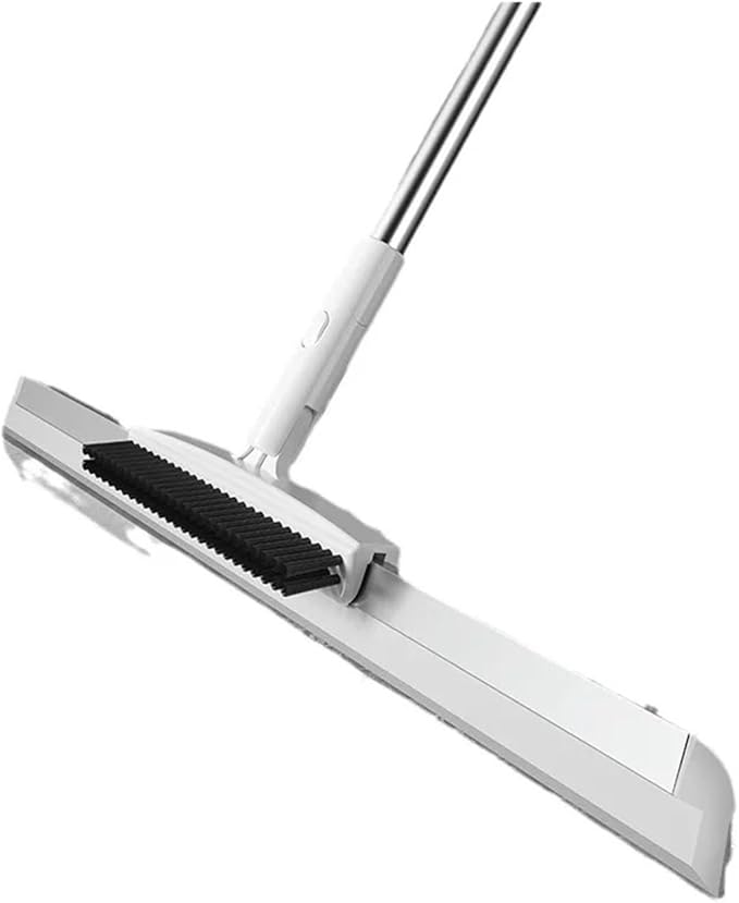Wet Dry Dual-use Floor Cleaning Brush Scraper Broom Mop Bathroom Water Sweeper Tool(L)