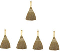 STOBAZA 5pcs Flexible Desk Dust Broom Short Handle Broom Natural Straw Kitchen Countertop Cleaning
