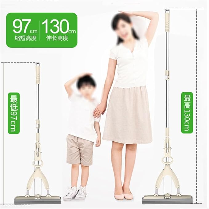 Mop Folding Stainless Steel Telescopic Rod Sponge Absorbent Squeezer Free Hand Wash Collodion