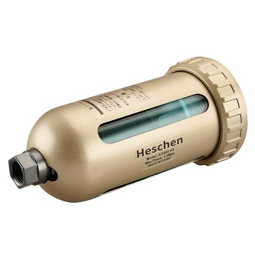 Heschen Auto Drain AD402-04 1/2 PT Inlet to 3/8 PT Port Nylon Bowl
