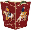 Marye-Kelley WB430-Cowboy Red Wastepaper Basket