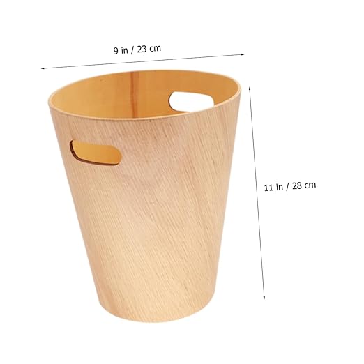 Happyyami Trash Can for Office and Home Stylish Desk Wastebasket Capacity Garbage Bin for Makeup Tables Vanities and More Easy to Clean and Design