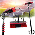 Window Cleaner with Telescopic Handle Photovoltaic Cleaning Telescopic Pole Telescopic Washing Brush Cleaning for Photovoltaic Solar Panels Windows55cm Brush12FT