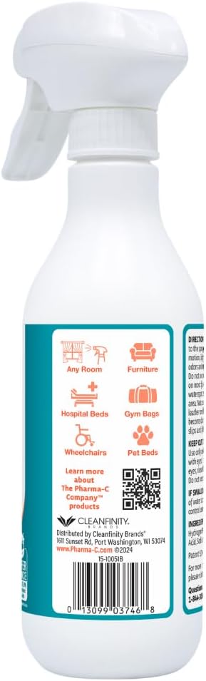The Pharma-C Company - Odor Eliminator [6-12oz Bottles] - Bulk Fabric &amp Room Spray -Extra Strength Multipurpose Air Freshener &amp Fabric Refresher- Neutralize Deodorize