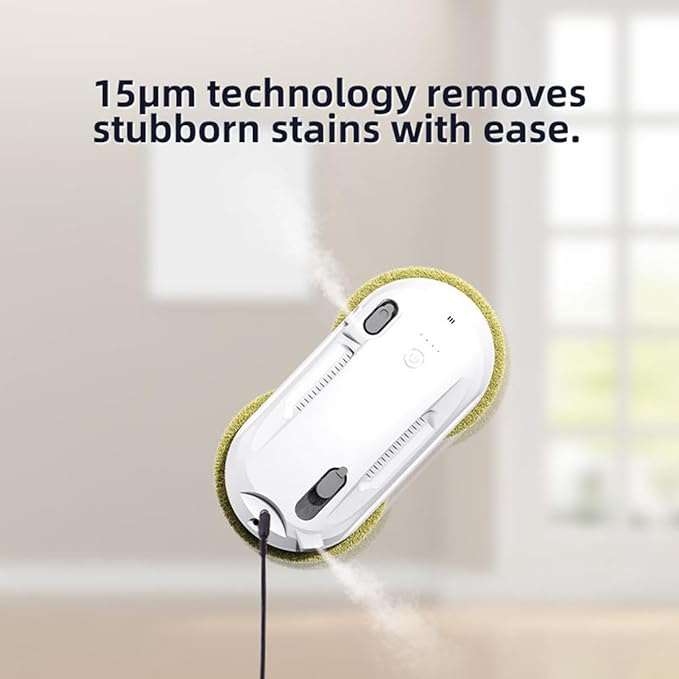 Window Cleaning Robot smart Window Cleaner with Automatic Water Spray 3 Routes UPS Power-Off Protection Wireless Remote Control Command Suitable for Glass Doors Mirrors