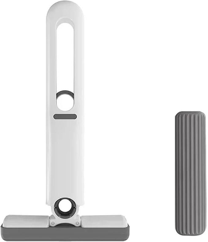 Portable Mini Mop for Kitchen Bedroom Bathroom &amp Tabletop Glass Cleaning - Compact and Cleaning Tool(1 Handle 3Head)