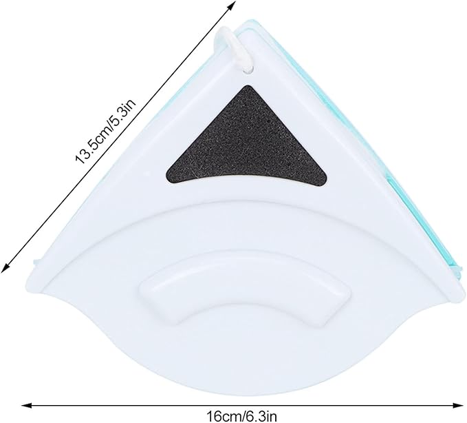 Outside Magnetic Window Cleaner Double Side Glass Wiper Glass Washing Cleaning Tool Brush Window Suit Glazed Windows with Thickness 0.2 to 0.6in 5 To15 Mm