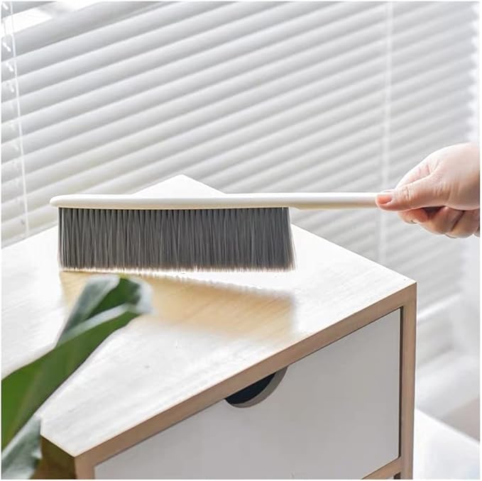 Dust PanIndoor Broom Brush for Cleaning Precipitator Anti-Static Long Handle Dusting Brush Bed Brush Hand Broom Hotel Family Clothes Dust Hair Sofa Bed Sheets Bedspread Carpet Cleaning dust Catcher