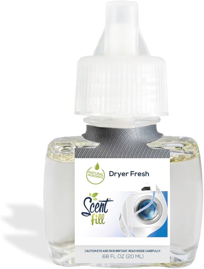 Scent Fill Dryer Fresh Plug in Air Freshener 4 Scented Oil Refills
