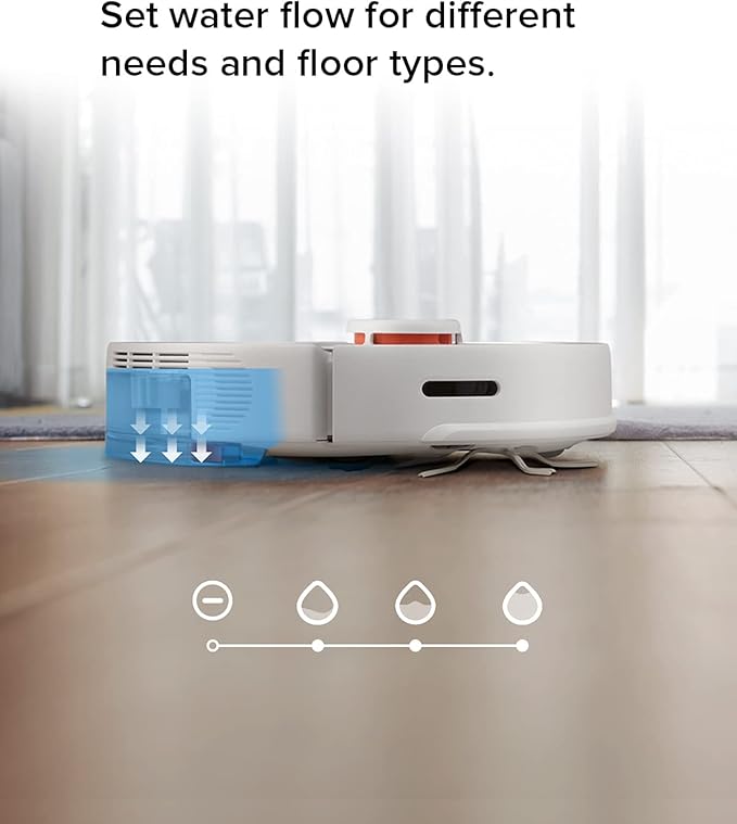 roborock S5 MAX Robot Vacuum and Mop Self-Charging Robotic Vacuum Cleaner Lidar Navigation Selective Room Cleaning No-mop Zones 2000Pa Powerful Suction 180min Runtime Works with Alexa(White)