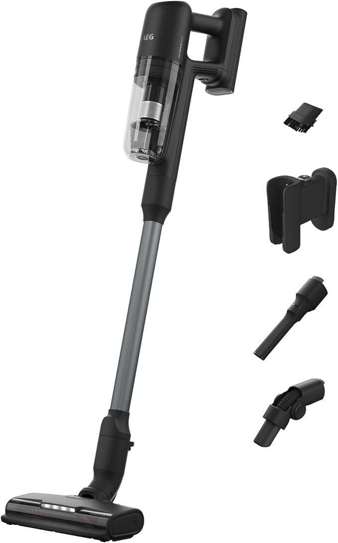 AEG Ultimate 7000 Series Cordless Stick Vacuum Cleaner Eco-friendly Design HEPA Filter Black