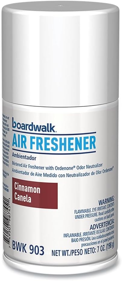 Boardwalk 1048767 7 oz Metered Air Freshener Refill - Cinnamon Sunset Scent (12/Carton)