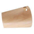 Elegant Wooden Storage Bucket Trash Can Lid Desk Garbage Bin Table Wastebasket for Home Office