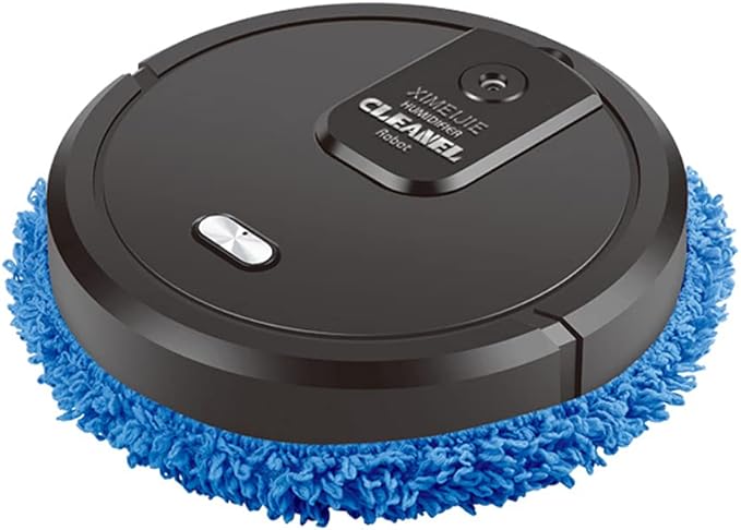 Mopping Machine Sweeping Robot Wet and Dry Dual-Purpose Mopping Machine with 4 Gears Automatic Mopping Machine for Wood Floor Marble Floor Tile Floor and Other Various Floor (Black)