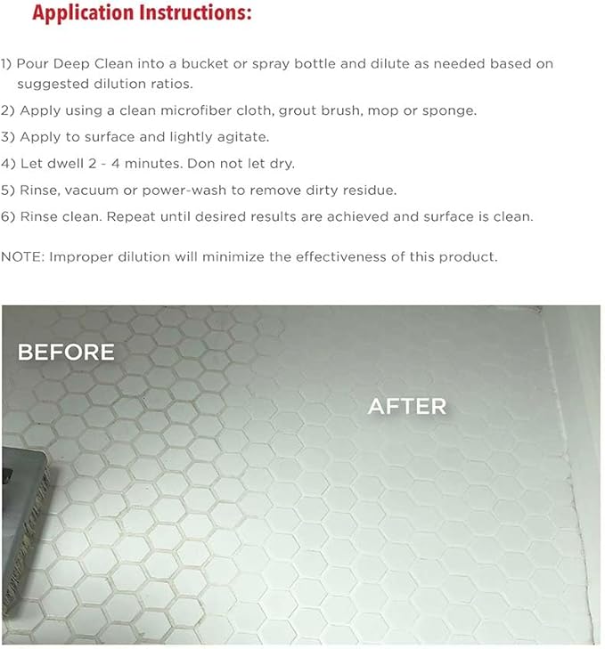 Stone Pro Formula 51 Gallon Concentrate - Heavy Duty Cleaner &amp Degreaser - Safe for Natural Stone Concrete Tile &amp Grout