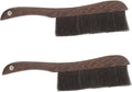 ABOOFAN 2Pcs Wooden Broom Brush Soft Bristle for Outdoor Furniture Household for Keyboards Instruments and Tight Spaces