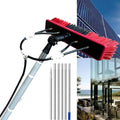 Glass Cleaning Brush Home Water Fed Telescopic Pole Kit Solar Panel Brush Rotating for Photovoltaic PanelTelescopic Window Cleaner Kit 3.6M Extendable Cleaning Pole with Water Fed Brush Per