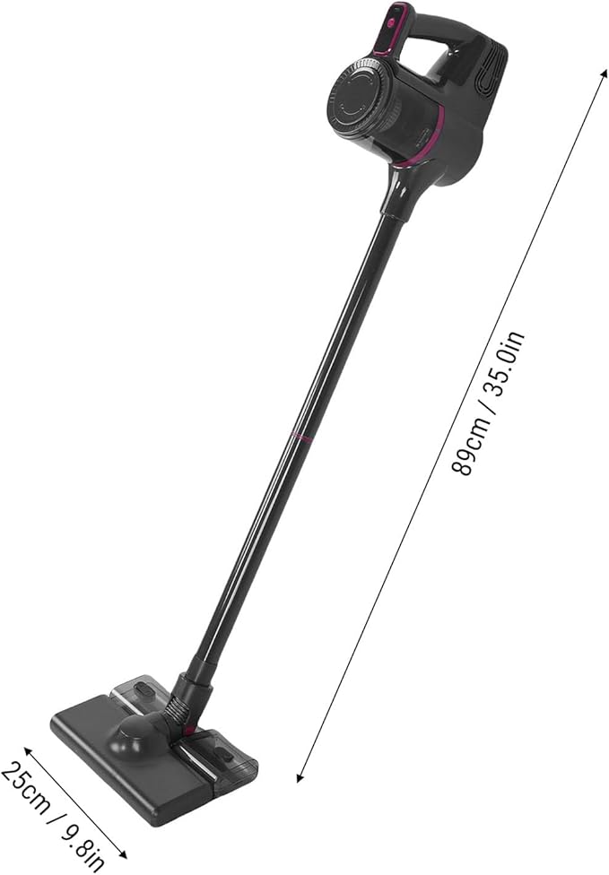 Cordless Vacuum Cleaner 2000mAh Rechargeable Stick Vacuum 15000Pa Powerful Suction 3 Level Suction Versatile Handheld with Mopping Function for Carpet Hard Floor Pet