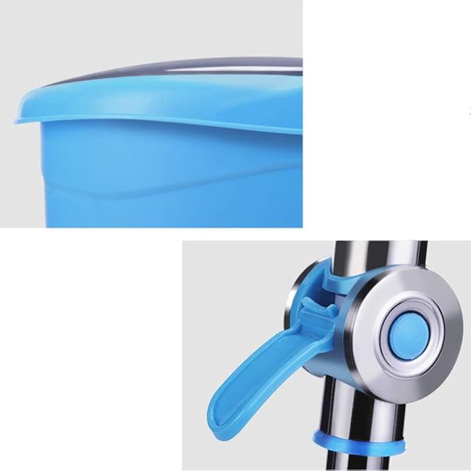 JSEIAJB Spin Mop 360° Self Wringing Spinning Washable Microfiber Heads Easy to Use and Store