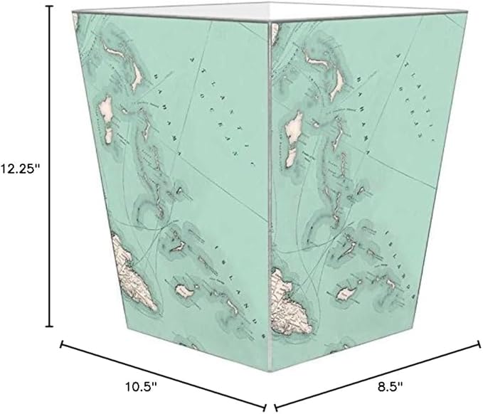 WB1838 - Bahamas Antique Map Wastepaper Basket