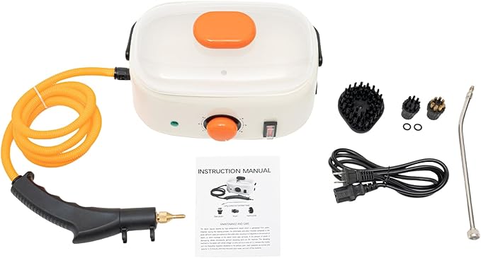 Steam Cleaner2500W Multipurpose Steam Cleaner High-Pressure Steam CleanerPortable Steam Cleaner for Home UseHandheld Portable Steam Cleaners for Car Detailing KitchenBathroom Grout and Tile