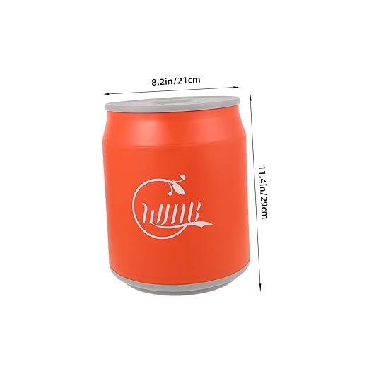 Zerodeko Soda Can Shaped Auto Trash Can Wastebasket Lid Kitchen Waste Bin Small Bathroom Bin for Home Decor