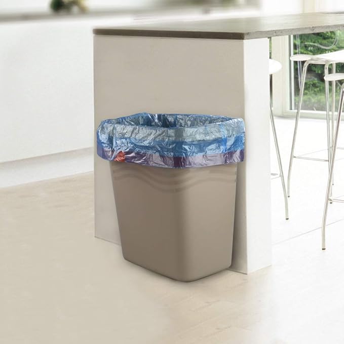 10 gallon kitchen Garbage Bags Trash Bags with Drawstring Blue 2 Rolls/110 Bags