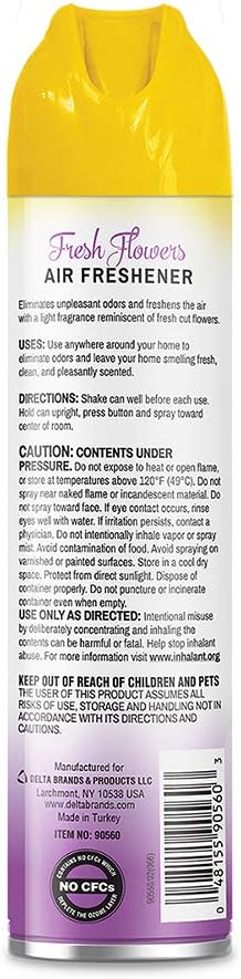 90560-3 Fresh Flowers Air Freshener - 9 oz.44 Pack of 12