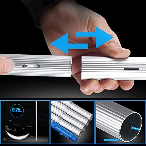 Telescopic Pole Kit Cleaning Brush5-12m Window Cleaning Pole Solar Panel Cleaning EquipmentWater/Hose Fed Pole Window Cleaner Kit Solar Panel Cleaning Equipment for Cleaner Outdoor Wind