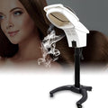 Ultrasonic Ozone Hair Steamer Micro Mist Salon Styling Floor Hair Steamer Rolling Salon Ozone Hair Care SPA Steamer Oil Treatment with Rolling Floor Stand Base 7 Light (US Stock)