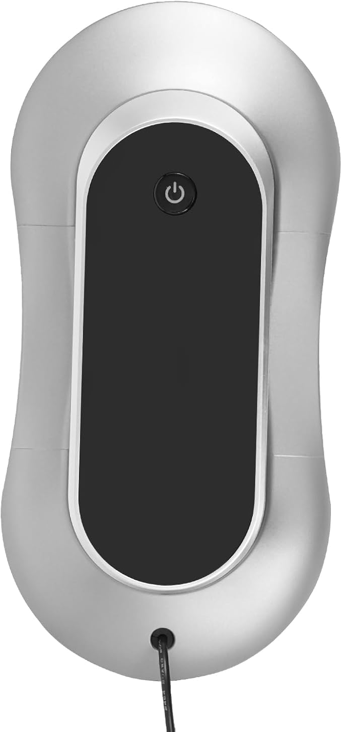 Window Cleaner RobotWindow Cleaner Robot with Dual Water SprayRemote Control Window Cleaning Robot Smart Glass Cleaning Robotic with 10 Cleaning Cloths (Silver Gray)