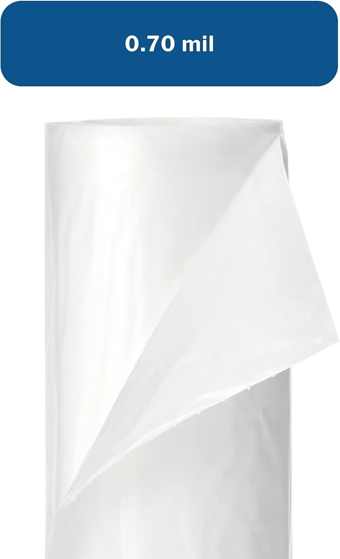 Inteplast Trash Can Liners - Extra Heavy Duty - Star-Sealed Bottom 0.70 mil - Clear 16 gal Capacity 24 in x 32 in