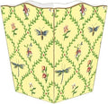 Marye-Kelley- Bugs &amp Blooms Wood Wastepaper Basket Decoupage Handmade Made in The USA