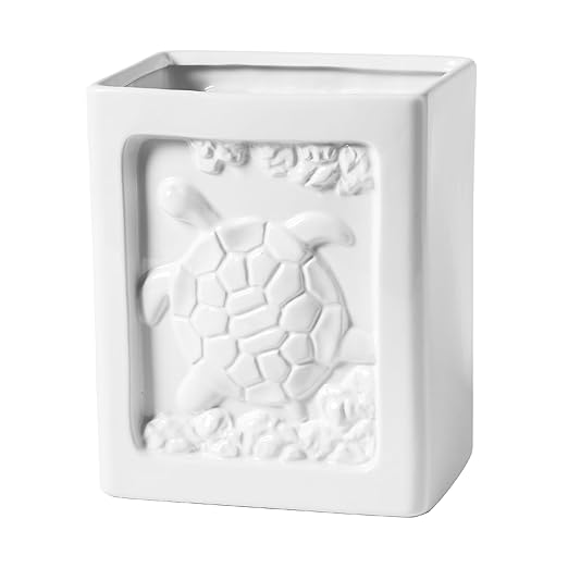 Small Bathroom Trash Can - 1.85 Gallon Wastebasket Garbage Can Container Bin for Kitchens Bathrooms Laundry Room Offices (Square/White)