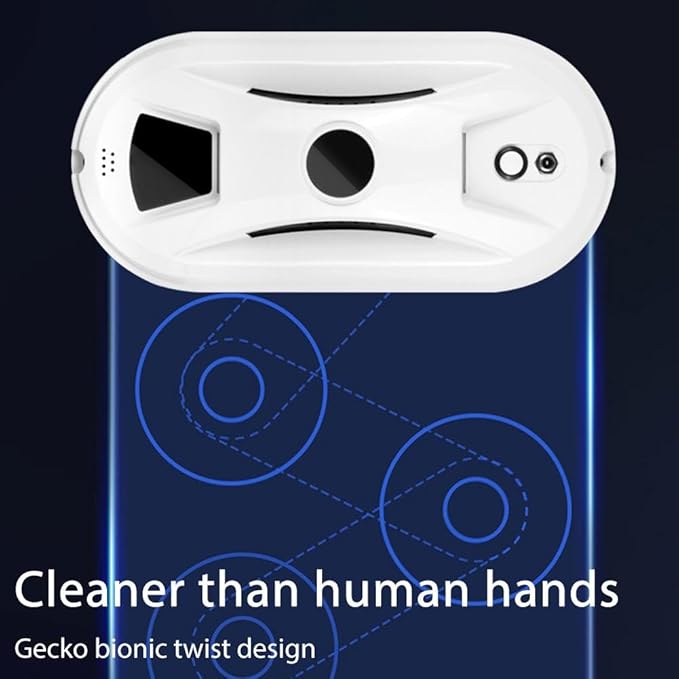 Smart Window Cleaning Robot Dual-Rotation Mop System with AI Planning &amp Remote Control 20-Minute UPS Battery Backup for Anti-Fall Safety Automatic Window Vacuum Cleaner for Glass Walls Tiles