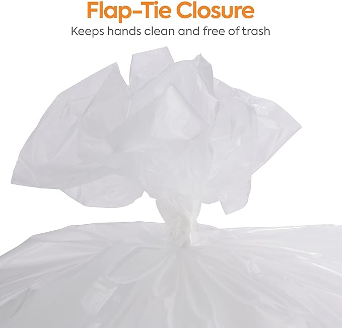 Professional 55-60 Gallon Trash Bag 38 x 58 Low Density 1.5 mil Clear 100 Bags/Box