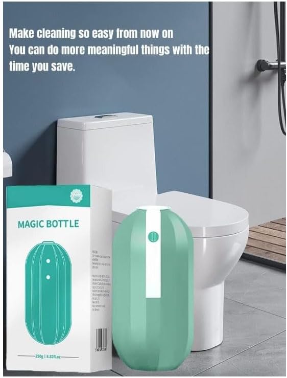 Automatic Toilet Bowl Cleaner CleansRefreshes Toilets with A Light Fresh ScenToilet Bowl Cleaner Automatic Long-Lasting Toilet Cleaner Bottle (2)