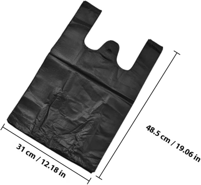 200pcs Thickened Plastic Trash Bags for Bathroom and Kitchen Leak-resistant Garbage Can Liners for Home and Office Large Capacity Waste Bags