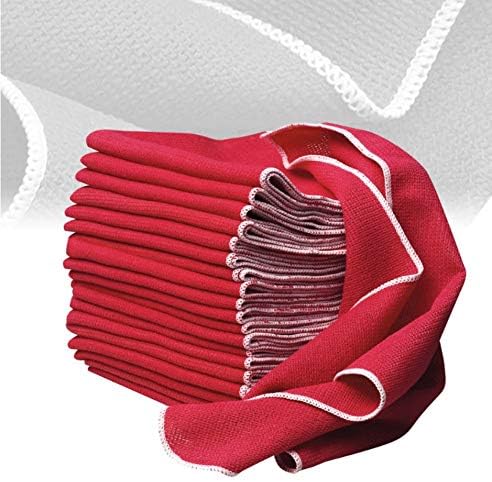 Griot's Garage Microfiber Shop Towels for Car Cleaning and Detailing Lint-Free Ultra-Absorbent Wash Cloths 13 x 15 Pack of 20 Red 14875