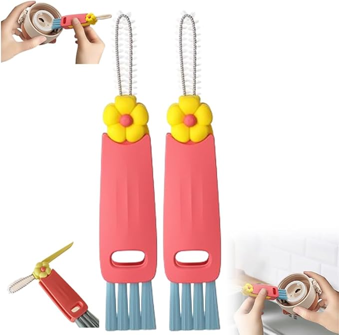 3-in-1 Silicone Lid Cleaning Brushes - Multifunctional Insulation Bottle &amp Tiny Cup Cleaner - Essential Kitchen Tool for Effective Home Cleaning