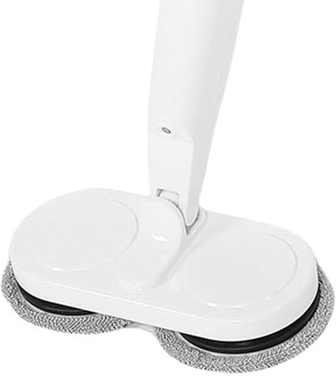 USB Electric Mop with Light Water Spray Large Water for Kitchen Cleaning Stainless Steel White