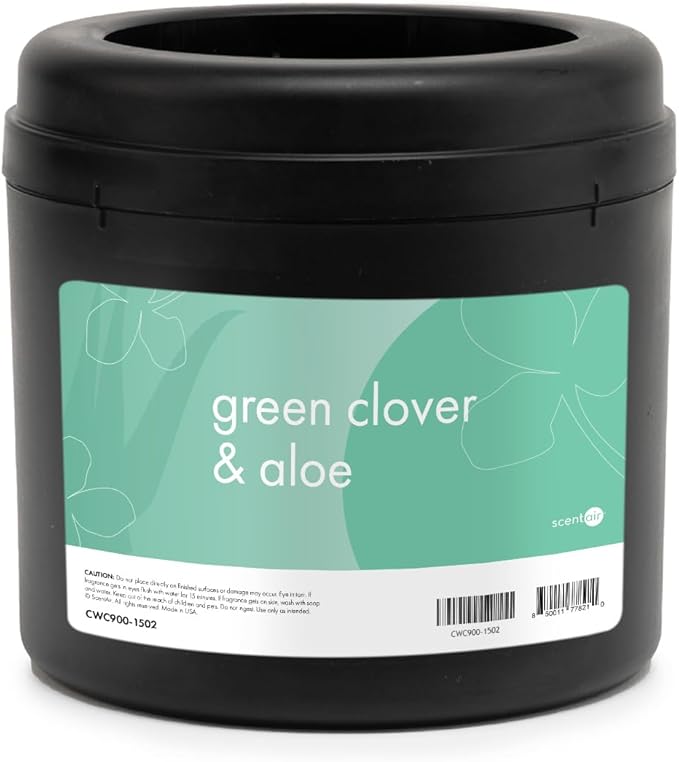 ScentAir Whisper Home Monthly Plug-in Refill Fragrance Cartridge for Home and Office Green Clover &amp Aloe