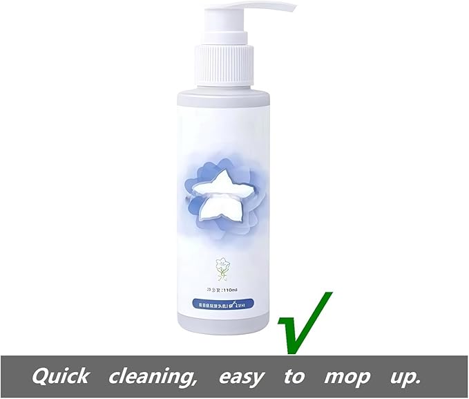110ml Cleaning Fluid. Compatible With ECOVACS DEEBOT X1. Blue Fragrance Robot Vacuum Cleaner Solution(110ml 1pc)