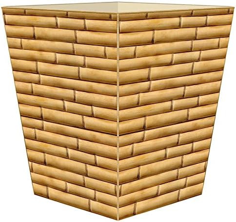 Marye-Kelley WB8449 Bamboo Wastepaper Basket