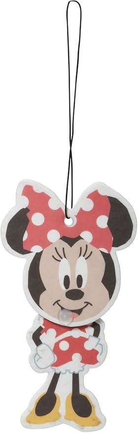 Plasticolor Disney Minnie Mouse Wiggler Air Freshener Fun Hanging Car Accessory Cherry Scent 6 Pack