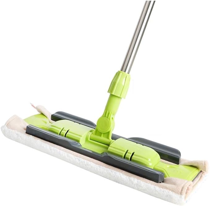 Mop Aluminum Alloy Flat Dragged Wood Floor mop Stainless Steel Rod Clip Towel Tow mop