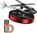 Car Air Fresheners with Solar Rotating Car Fragrance Diffuser Creative Car Perfume Decoration Car Dashboard Aromatherapy Ornament Solar Helicopter Perfume Ornament Home Office Desktop Decoration D