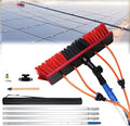 Glass Cleaning Brush Home Water Fed Telescopic Pole Kit Solar Panel Brush Rotating for Photovoltaic PanelWater Fed Pole Kit Solar Panel Cleaning Tool Outdoor Window Cleaner Window Glass Win