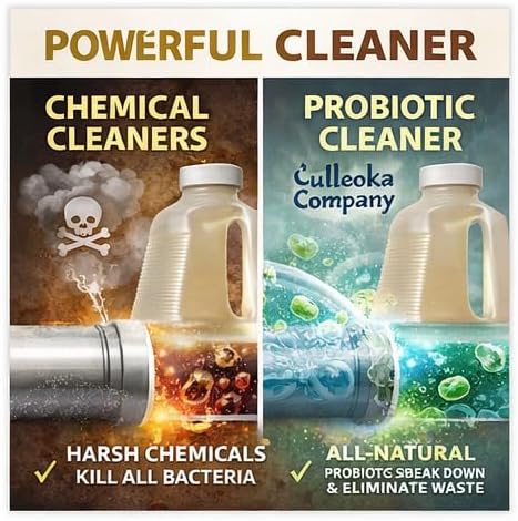 Drain Septic &amp Sewer Natural Based Cleaner 1 Jug 64 oz.
