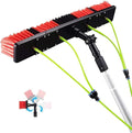 Photovoltaic Panel Cleaning 3-12M Water Fed Telescopic Brush Window Clean Extendable Cleaner Conservatory Roof Cleaning Tools/3M Rod/50Cm Brush Head